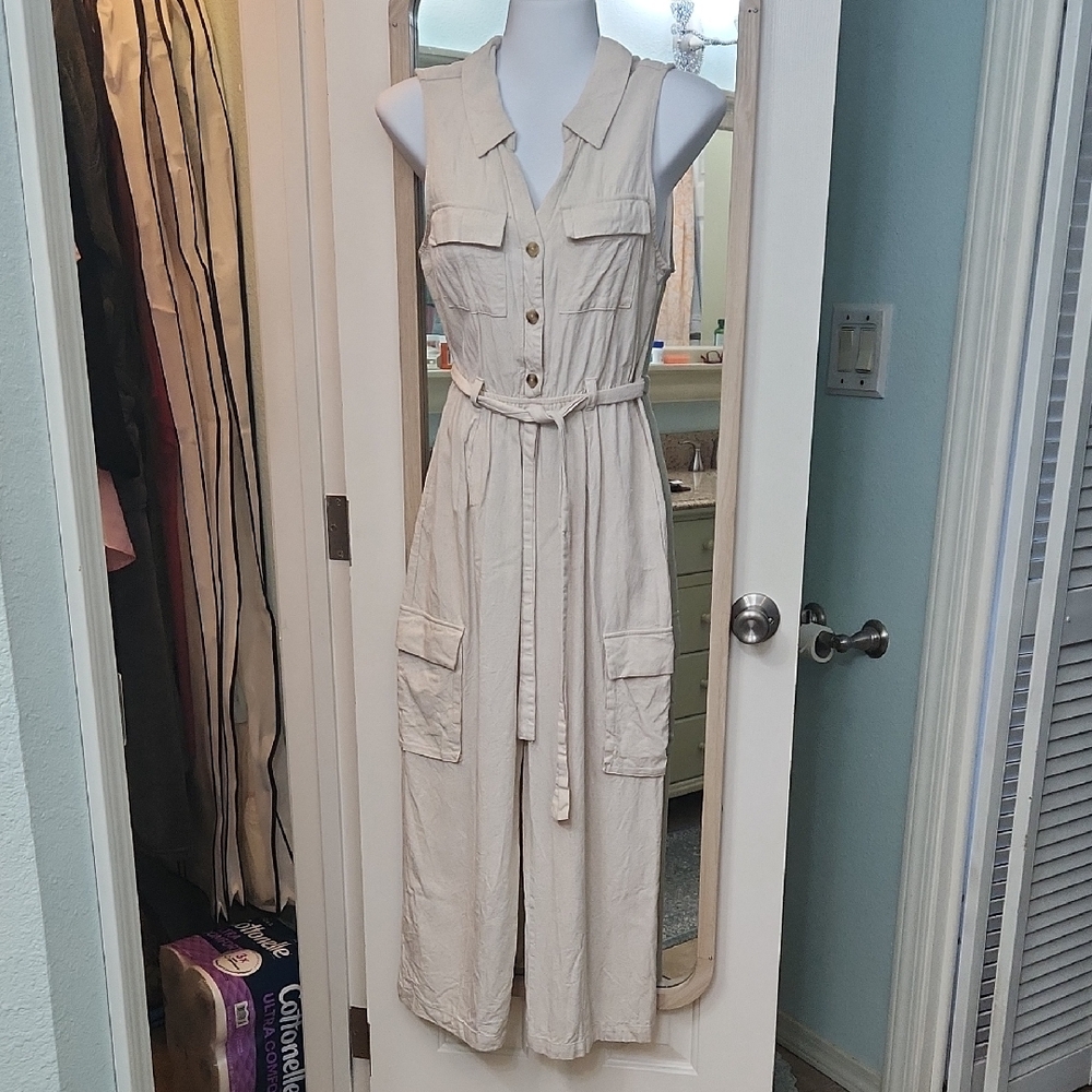 Monteau Beige One Piece Romper